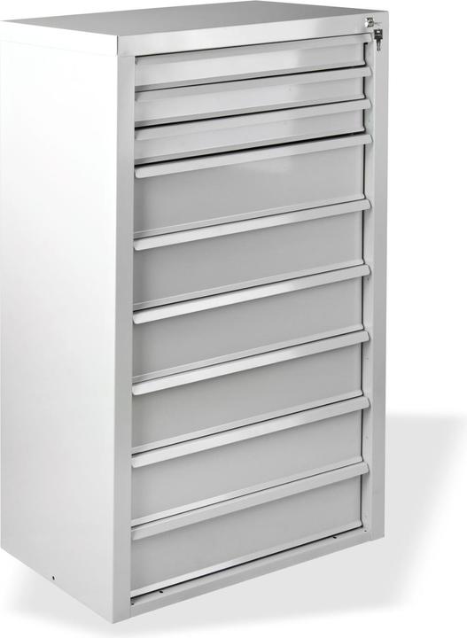 Actual product image ADB MAMMUT drawer cabinet light grey 9 drawers 70.0 x 43.5 x 120.0 cm (70 cm, 43.50 cm)