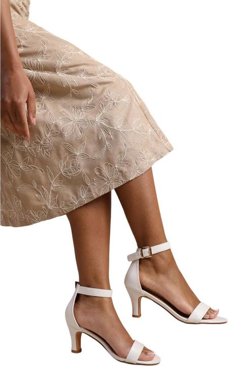 Actual product image Where's That From Womens/Ladies Madrid PU Ankle Strap Medium Block Heel Sandals (41)