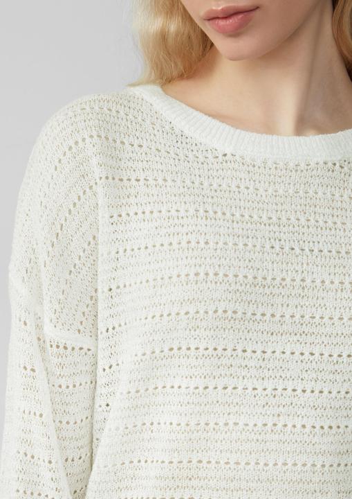 Produktbild S.Oliver Strickpullover leichter Pullover mit Ajourmuster (XXL)