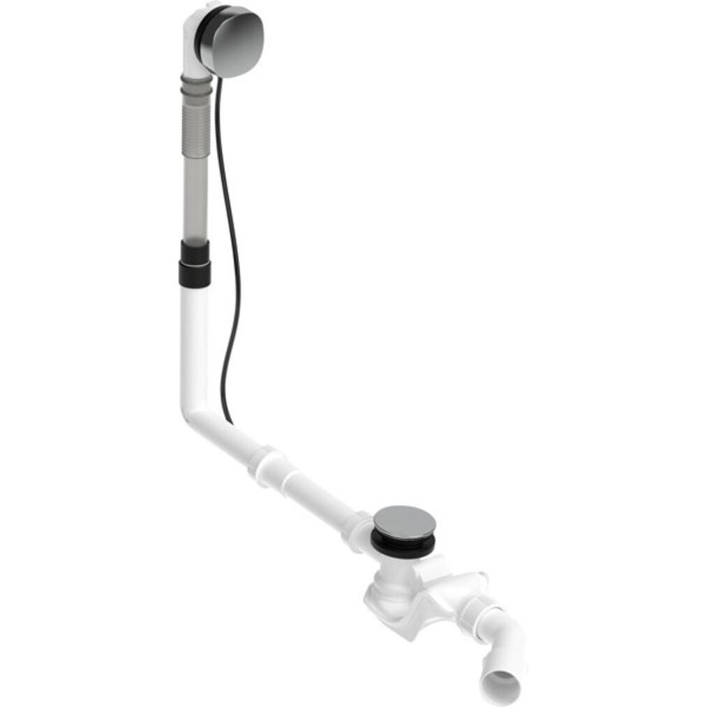Duravit, Siphon, Ab-/Überlaufgarnitur QUADROVAL chrom (Überlaufgarnitur)