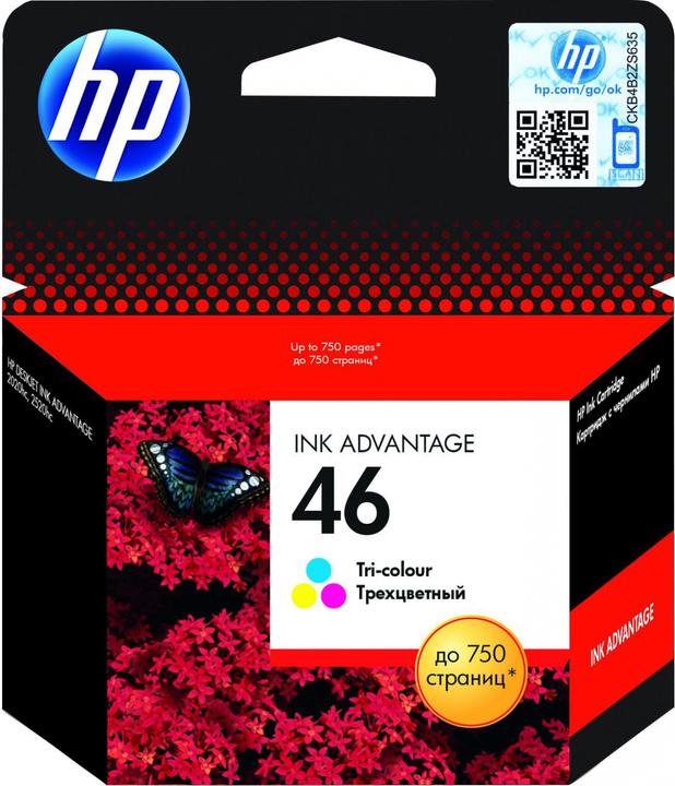 Immagine prodotto HP 46 - 14 ml - colore (ciano, magenta, giallo) - originale (M, C, Y)