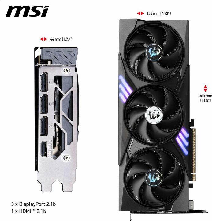 Actual product image MSI GeForce RTX 5060 Ti GAMING TRIO OC (16 GB)