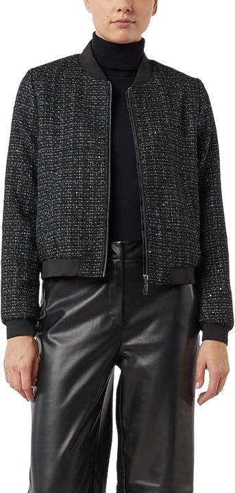 Actual product image Comma Indoor-Jacke Kurzer Blouson mit dezentem Glitzergarn (36)