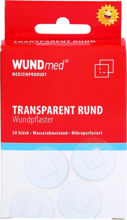 Actual product image Axisis WUNDmed wound plaster round transparent Ø 2,5 cm, 20 pcs. plasters (20 x)