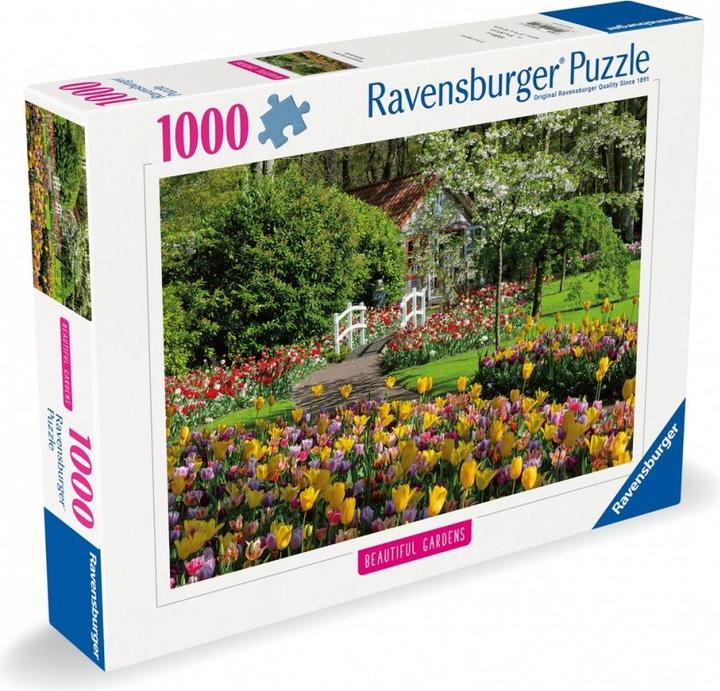 Ravensburger Keukenhof Gardens 1000 Piece Puzzle - Beautiful Netherlands Flower Garden