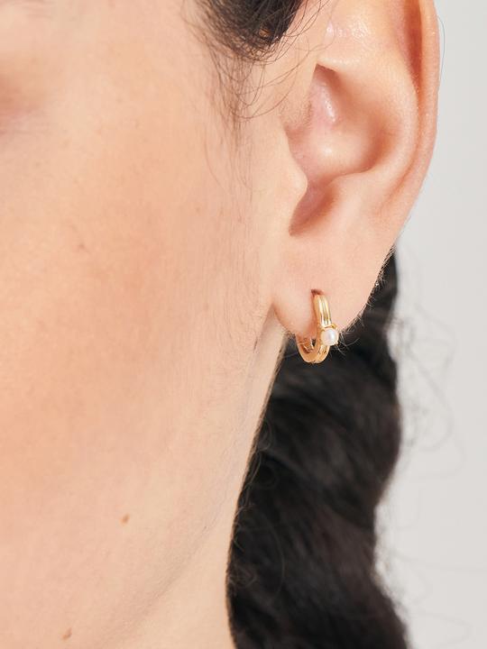 Image du produit Ania Haie Créoles Pearl Power E043-03G (Plata Esterlina 925)