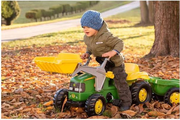 Produktbild Rolly Toys John Deere Traktor mit Lader und Anhänger