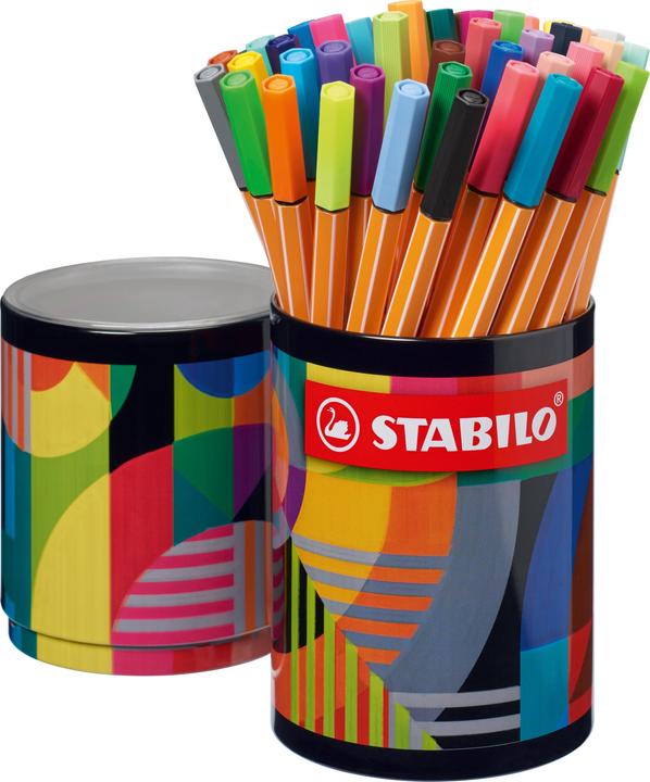 Actual product image STABILO Point 88 45 Arty Met.etui Round (Assorted, 45 x)