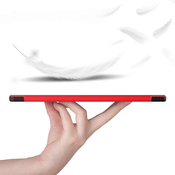 Actual product image Cover-Discount Galaxy Tab S9+ - Tri-fold Smart Case red (Galaxy Tab S9+, Galaxy Tab S10+)