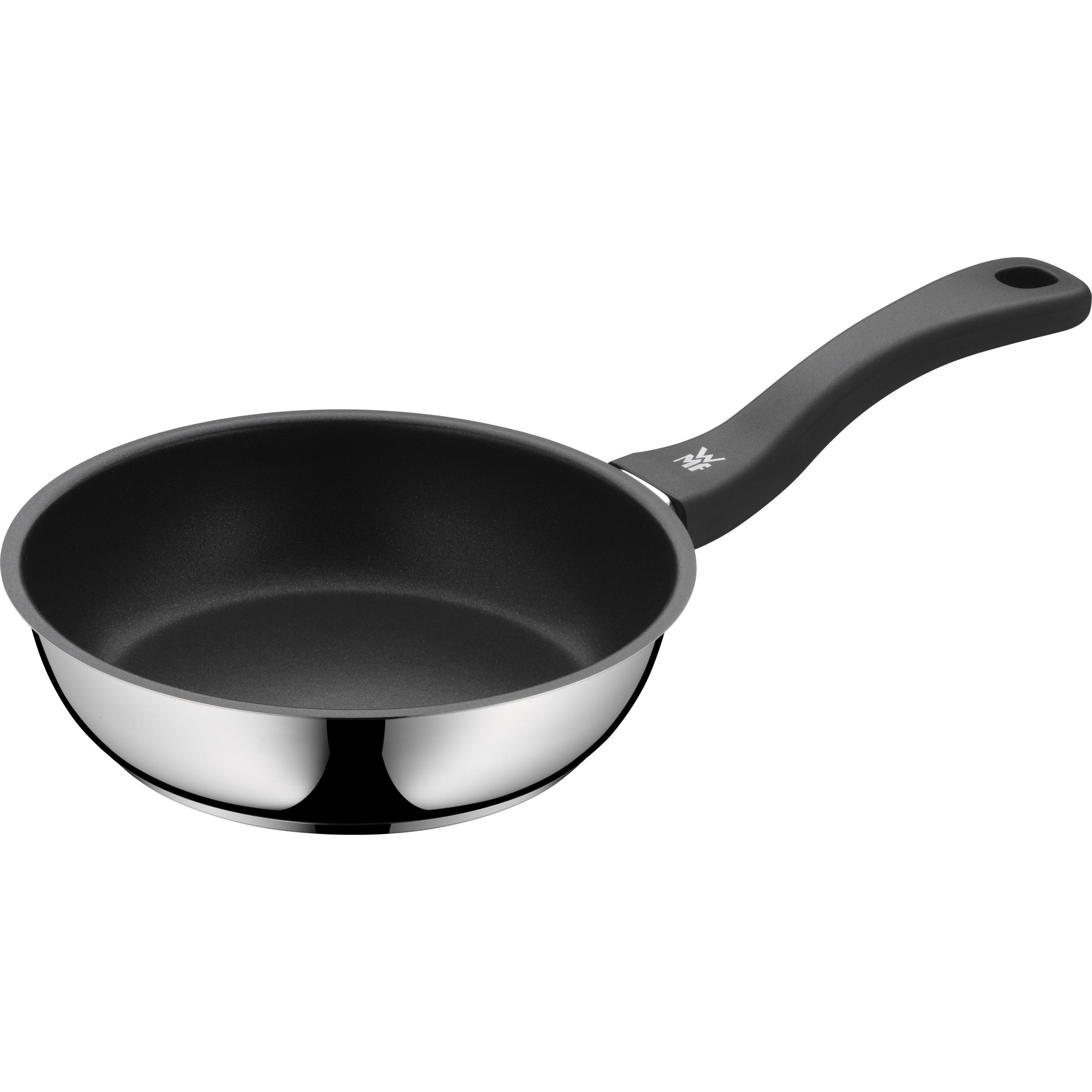WMF Antihaft Pfanne Edelstahlpfanne Bratpfanne 20cm Devil Induktion beschichtet, Pfanne + Kochtopf, Silber