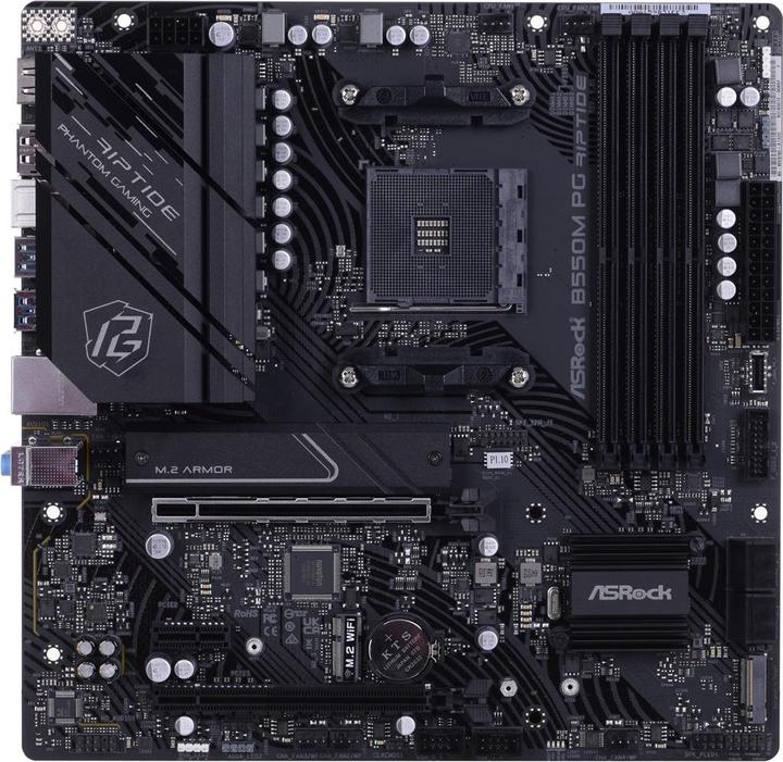 Actual product image AsRock B550M PG Riptide (AM4, AMD B550, mATX)