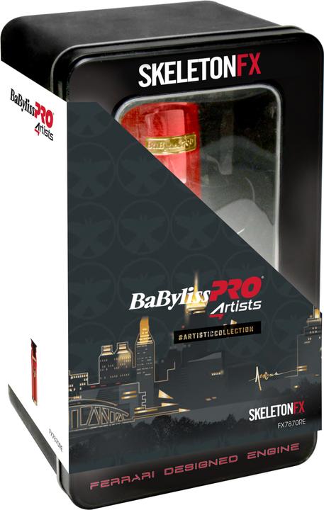 Actual product image BaByliss Pro 4 Artists FX7870RE Red hair trimmer SKELETONFX