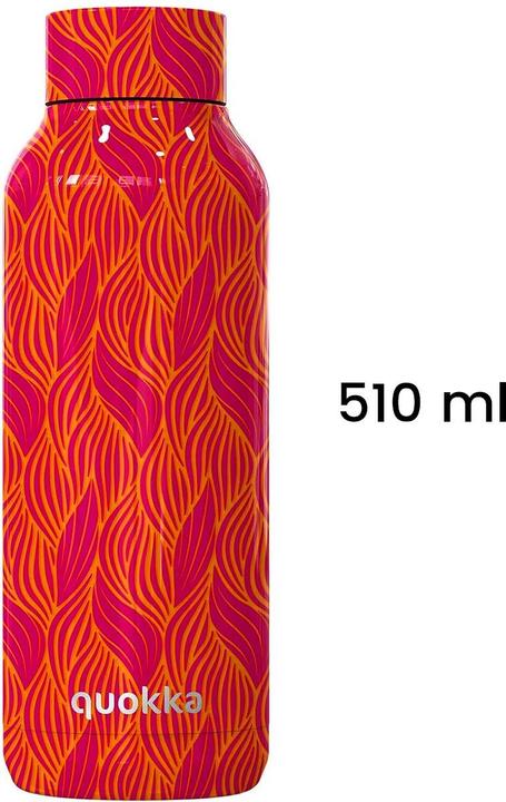 Produktbild Quokka Solid – šiluminis balionas iš nerūdijančio plieno 510 ml (Oranžinis Bloom) (0.51 l)