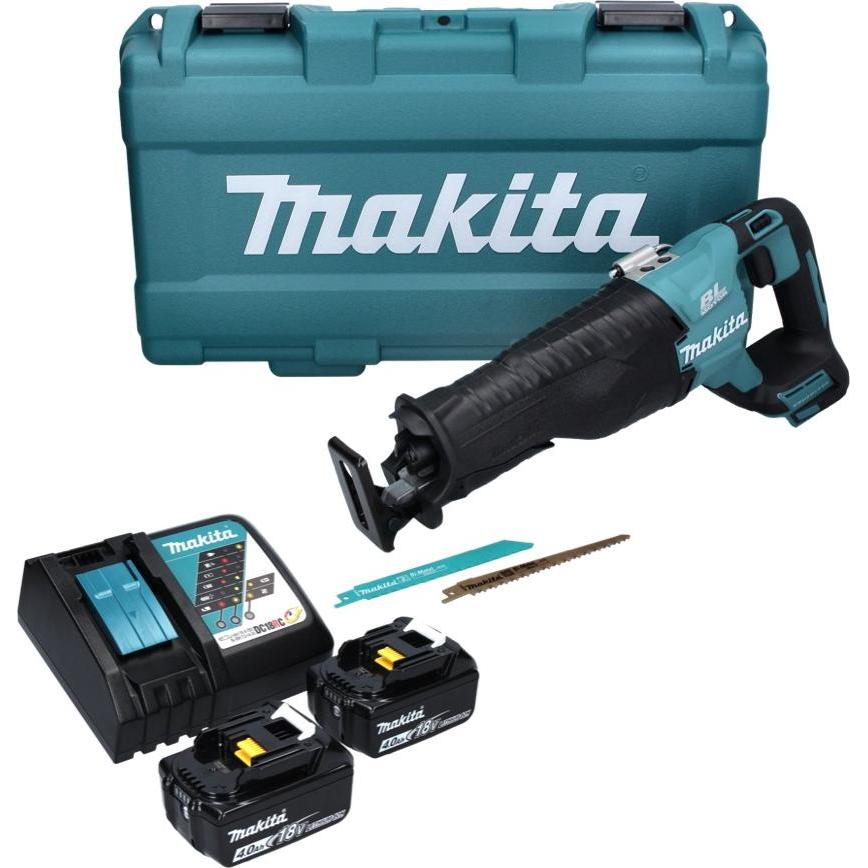 Thumbnail - Makita, Säbelsäge, DJR 187 RMK Akku Reciprosäge 18 V Brushless + 2x Akku 4,0 Ah + Ladegerät + Koffer