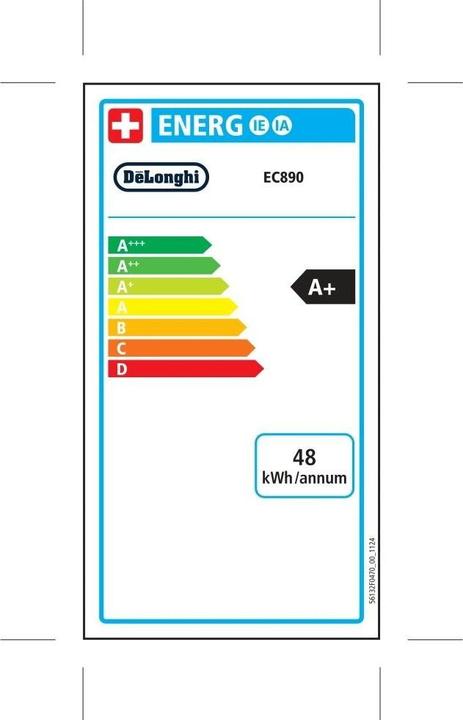 Energy Label De'Longhi Dedica Duo