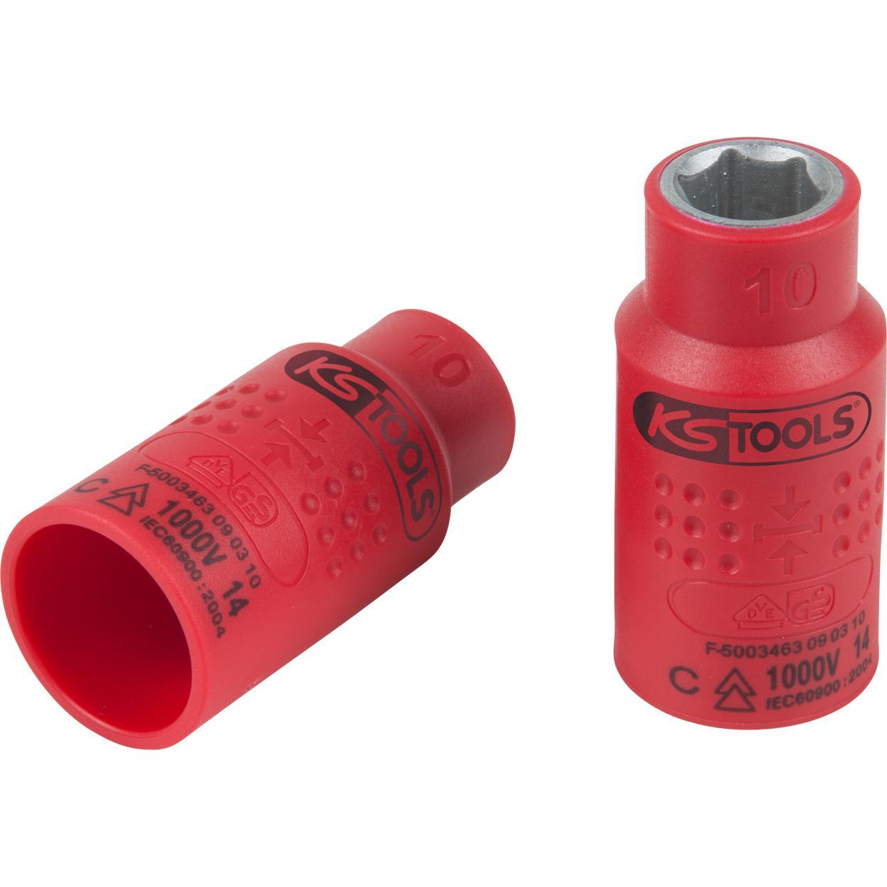KS Tools, Steckschlüssel + Stecknuss, 3/8" Isolierte Stecknuss (8 mm)