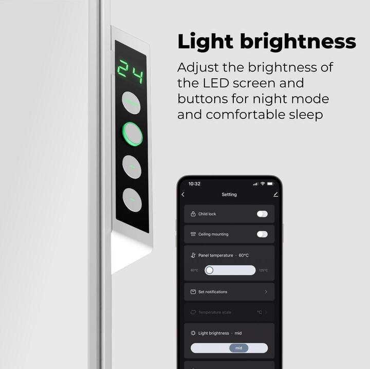 Produktbild Aeno Infrarot-Heizstrahler Premium Eco Smart LED GH5S (700 W)