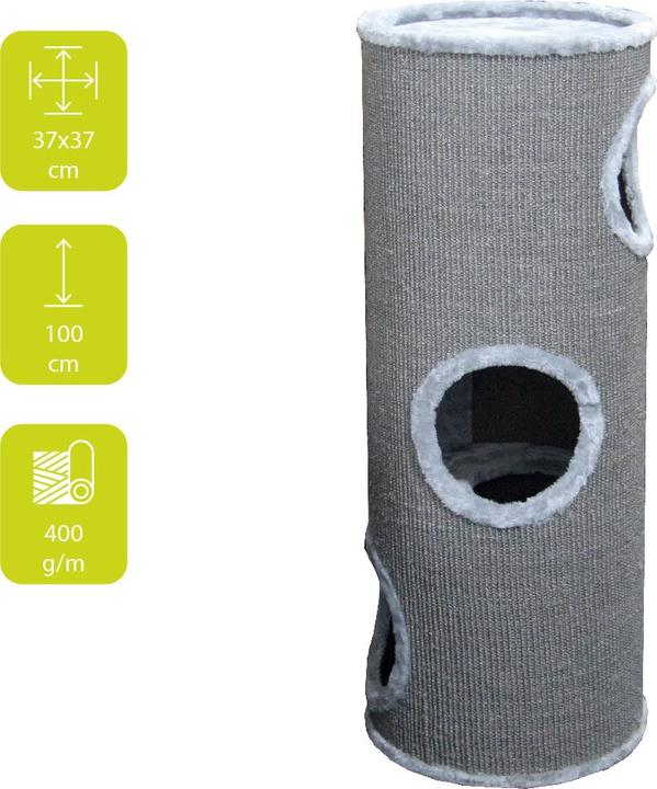 Produktbild EBI Trend Cat Dome Everlast Tower 3-Level (100 cm, Hellgrau)