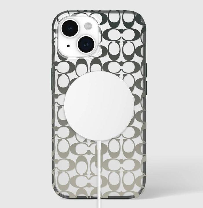 Productafbeelding Coach Handtekening C Ombre MagSafe - iPhone 15/14/13 hoesje (Diep bos) (Apple iPhone 14, Apple iPhone 15)