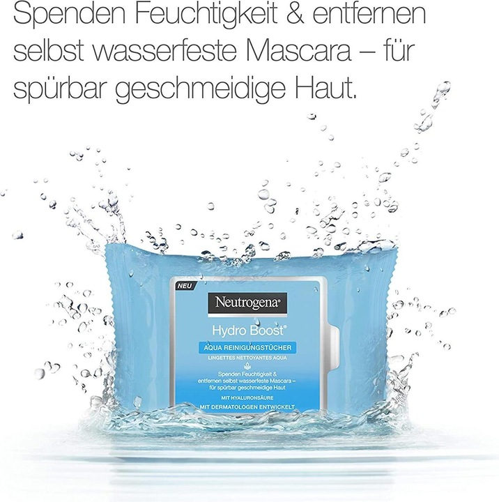 Actual product image Neutrogena Aqua cleaning wipes (Cleaning cloths, 0 ml)