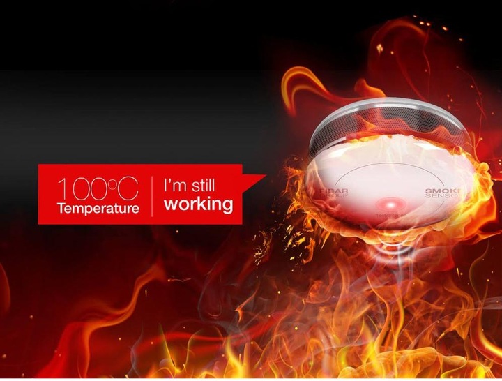 Actual product image Fibaro smoke sensor
