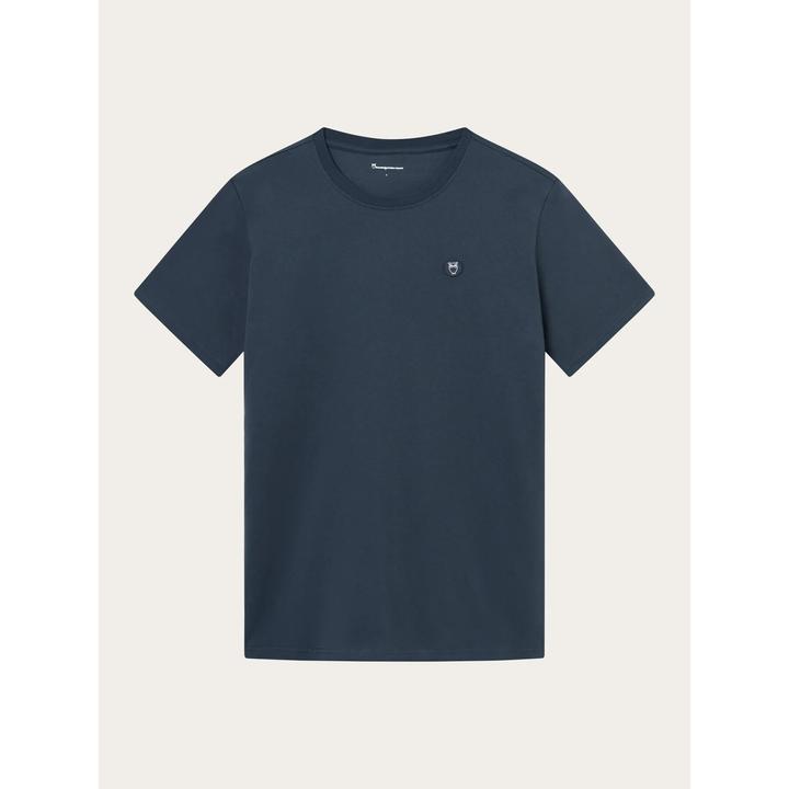 Immagine prodotto KnowledgeCotton Apparel Badge Tee Total Eclipse (L)