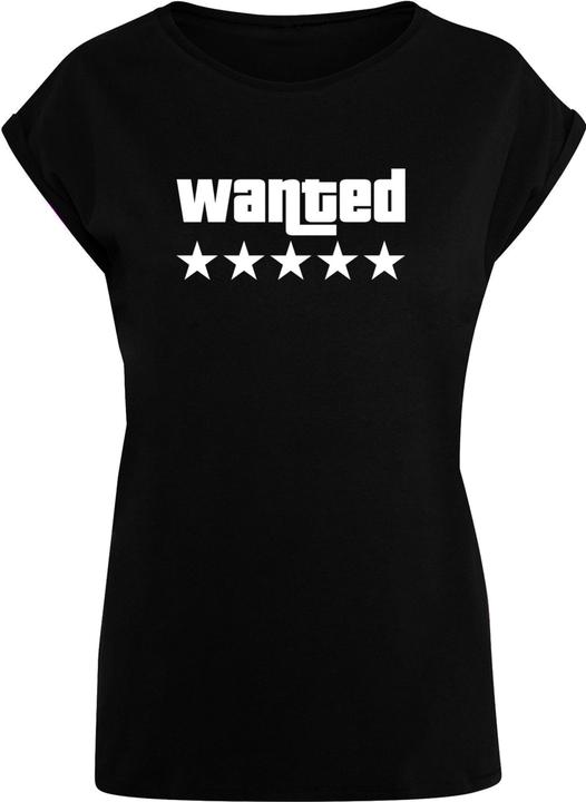 Produktbild Merchcode Laides Wanted Extended Shoulder Tee - 113371 (3XL)