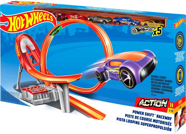 Immagine prodotto HOT Wheels Action Powershift Raceway include 5 auto - Racebaan