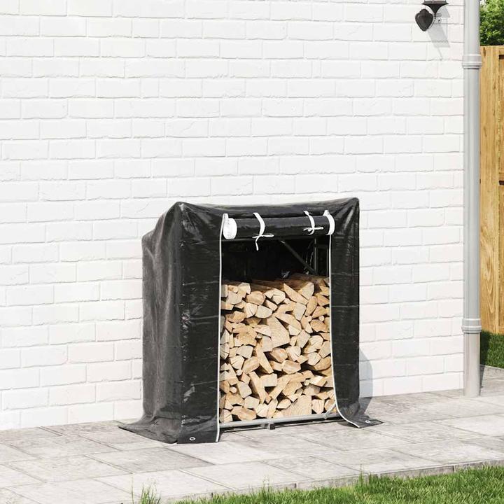 Image du produit VidaXL Étagère à bois de chauffage avec protection contre la pluie 100,5x40,5x110,5 cm Étagère à bois de