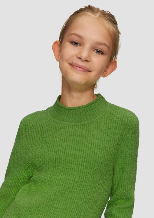 Produktbild s.Oliver Strickpullover Gerippter Strickpullover im Slim Fit (XL)