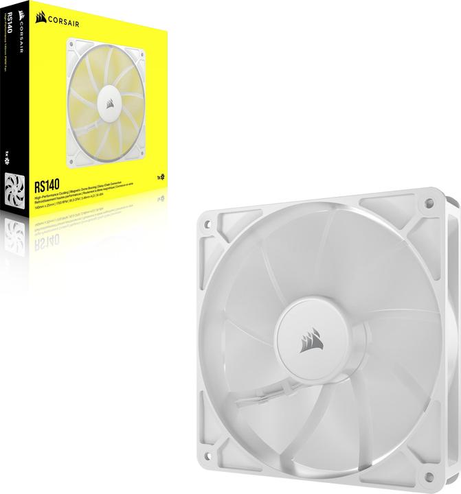 Actual product image Corsair RS140 White, 140mm Fan, Single Pack (140 mm, 1 x)