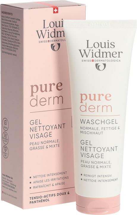 Actual product image Widmer Louis Purederm Waschgel ohne Parfum 125 ml (Cleansing gel, 125 ml)
