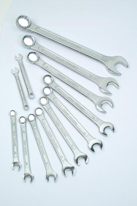 Produktbild Mannesmann Gabel-Ringschlüsselsatz (10 mm, 12 mm, 13 mm, 14 mm, 17 mm, 19 mm, 8 mm, 9 mm)