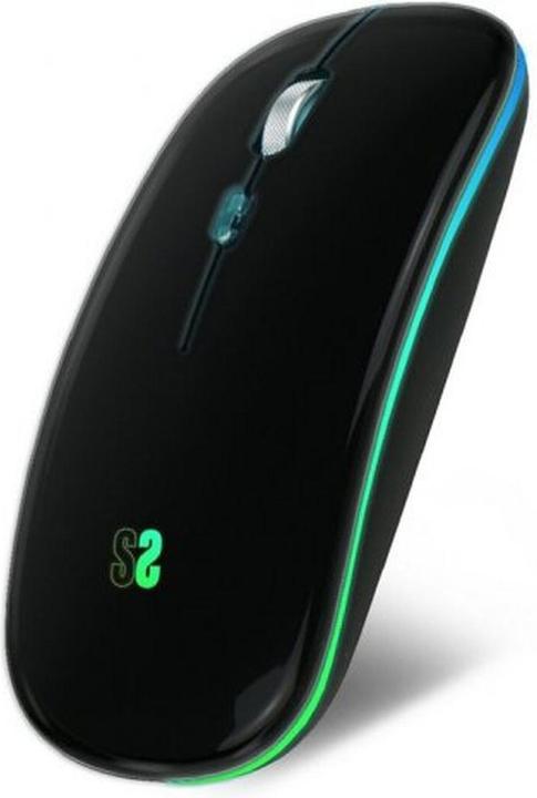 Actual product image Subblim Raton LED Dual Flat Mouse Black (Wireless)