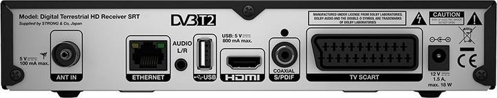 Produktbild Strong SRT 8540 - Kabel - Ethernet (RJ-45) - Full HD - DVB-T2 - 576i,576p,720p,1080i,10 (DVB-T2)