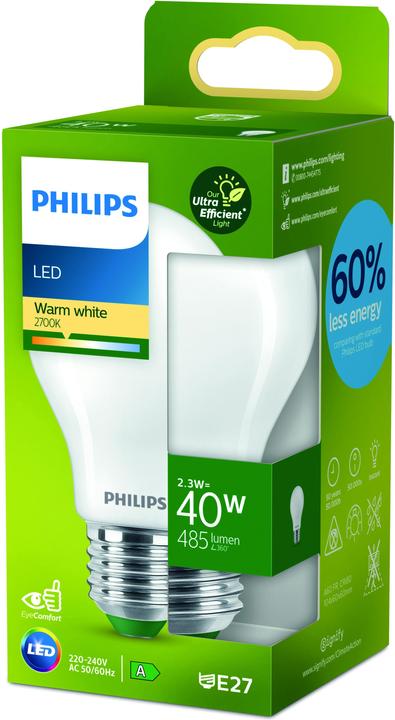 Produktbild Philips LED Classic (E27, 2.30 W, 485 lm, 1 x, A)