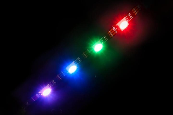 Actual product image Alphacool Aurora LED Flexible Light - Digital RGB 60cm (Multicoloured)