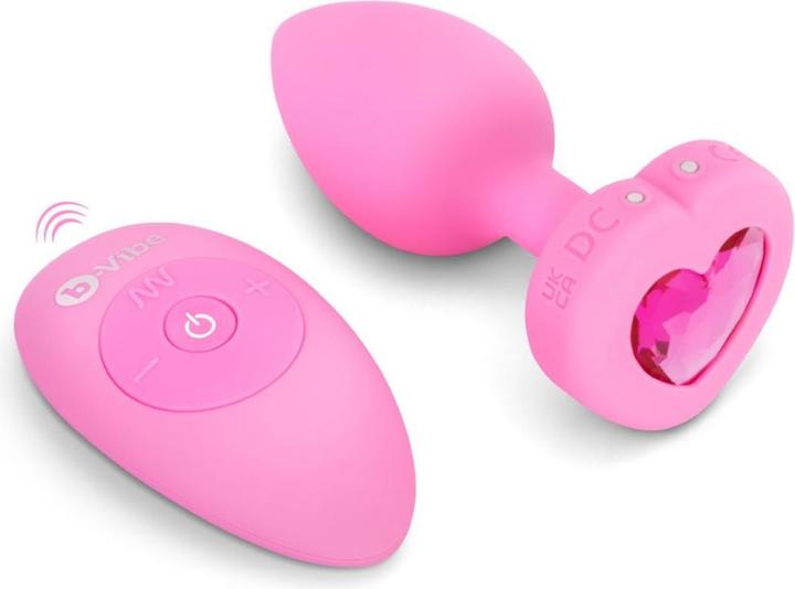 Produktbild Earthly Body B-Vibe - Vibrating Heart Plug M/L Red