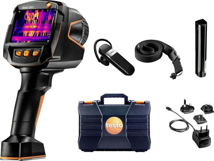 Actual product image Testo 883-2 Thermal imaging camera -30 to 650°C 27Hz WiFi, touchscreen