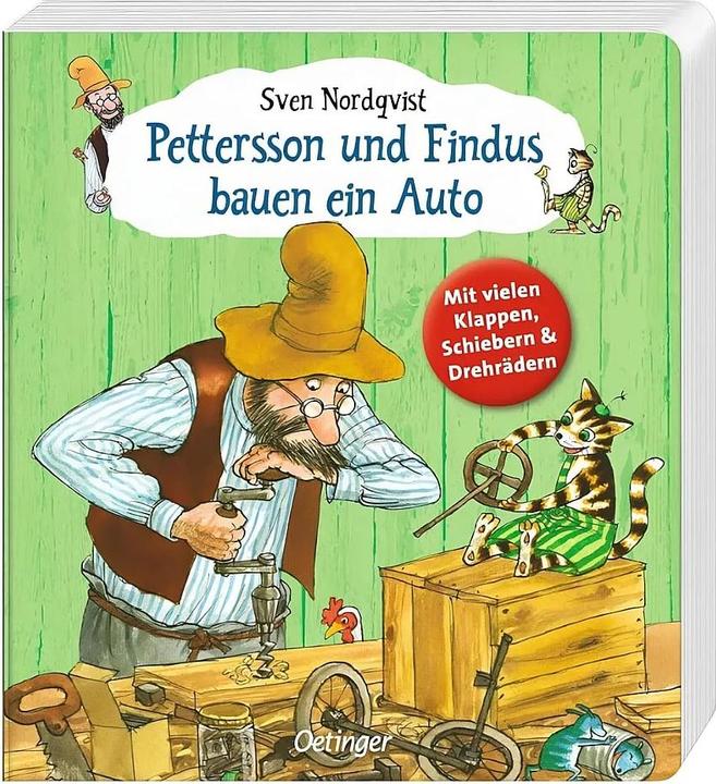 Productafbeelding Pettersson und Findus bauen ein Auto (Duits, Sven Nordqvist, 2020)