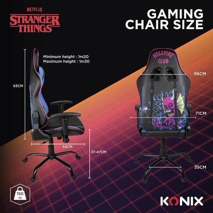 Actual product image Konix Fauteuil gaming Stranger Things