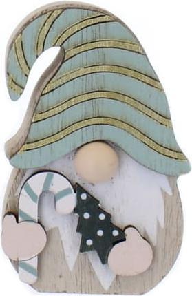 Produktbild MICA Living Wichtel stehend - schwarz/braun/mint - ca. 5 x 2 x 8 cm - 1 Stück