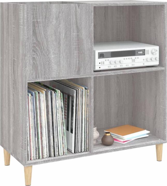 Actual product image vidaXL Plattenschrank Grau Sonoma 84,5x38x89 cm Holzwerkstoff