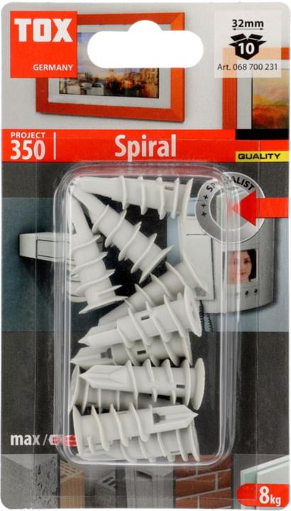 Actual product image Tox Plasterboard anchor Spiral 32 10 pieces (10 pcs.)