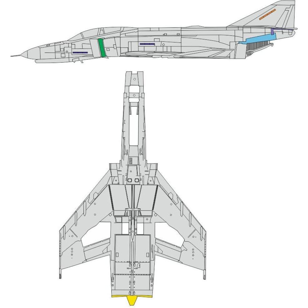 Eduard F-4E surface panels 1/48 MENG