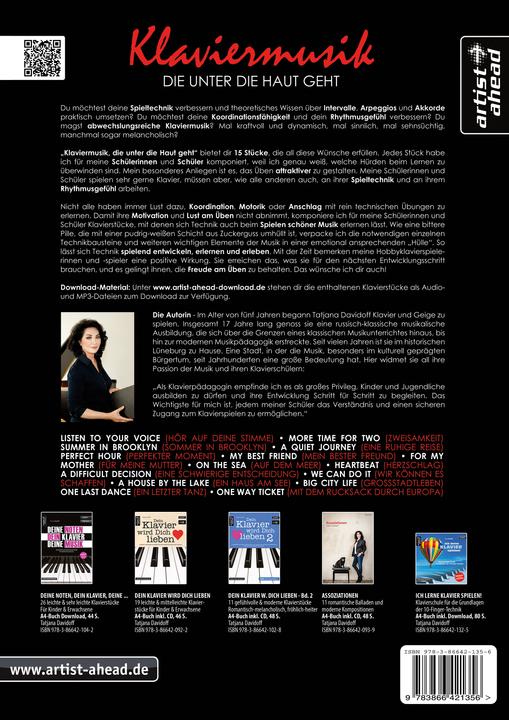 Produktbild Klaviermusik, die unter die Haut geht (Deutsch, Tatjana Davidoff, 2021)