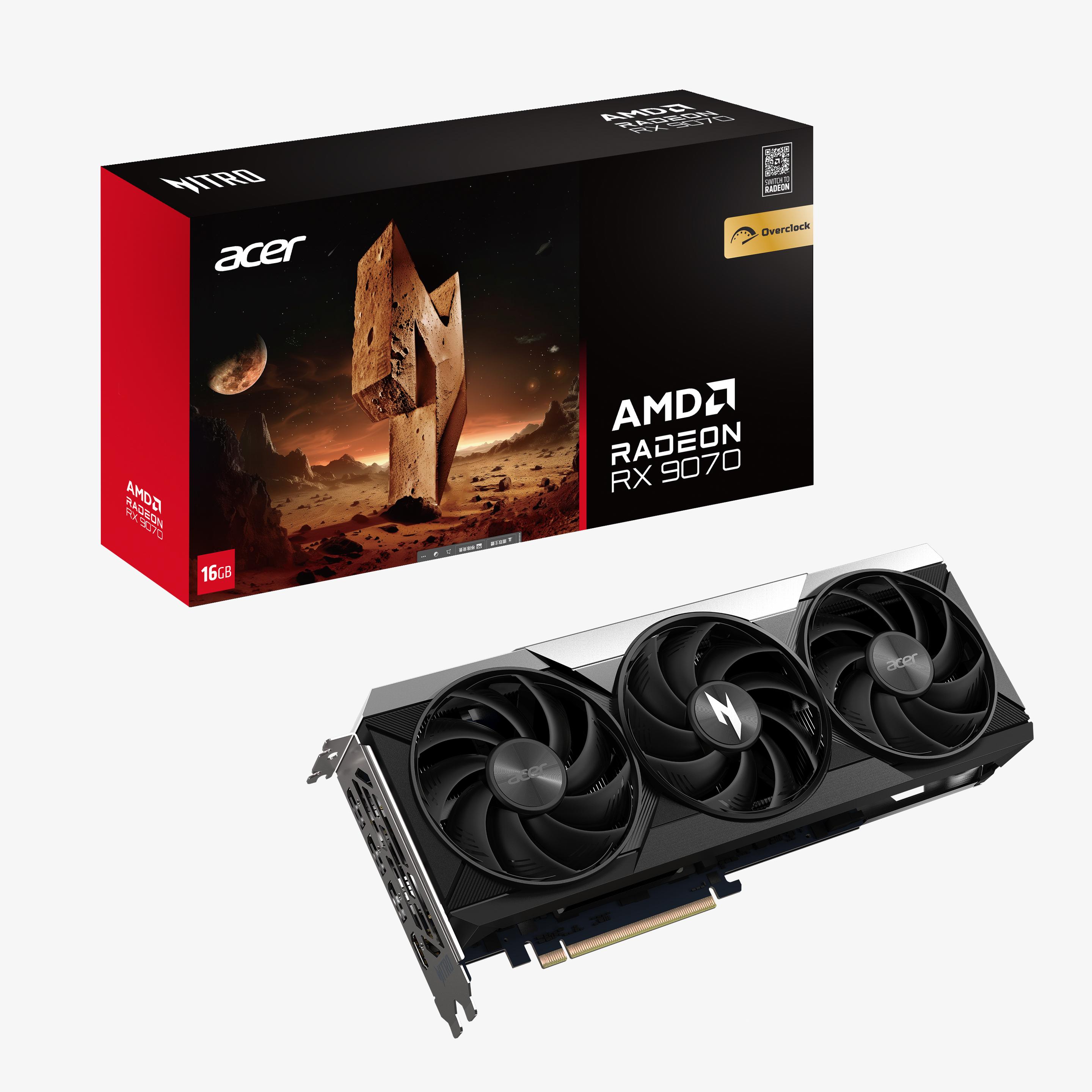 Acer Nitro Radeon RX 9070 OC (16 GB), Grafikkarte