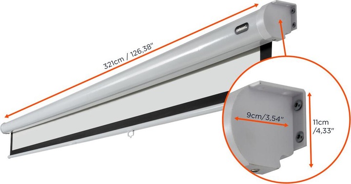 Actual product image Celexon Rollo Economy, Canvas, 1:1 (167", 1:1)