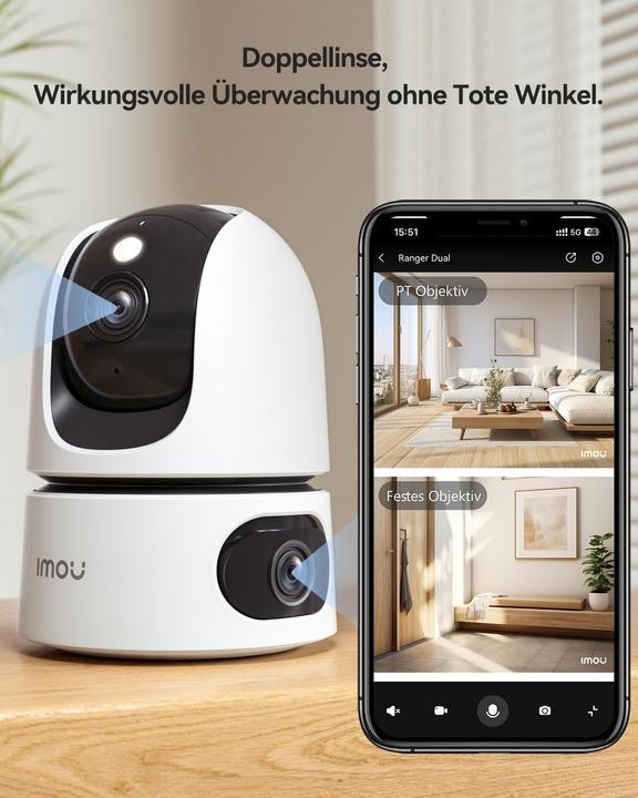 Actual product image Imou UHD PTZ Überwachungskamera mit Nachtsicht