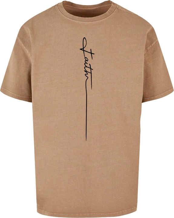 Produktbild Merchcode Faith Acid Washed Oversized Tee - 139217 (L)